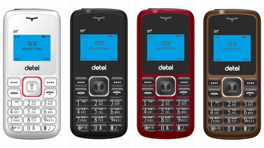 Detel D1+ With Dual Sim & Fast Charging Launched at Rs 399