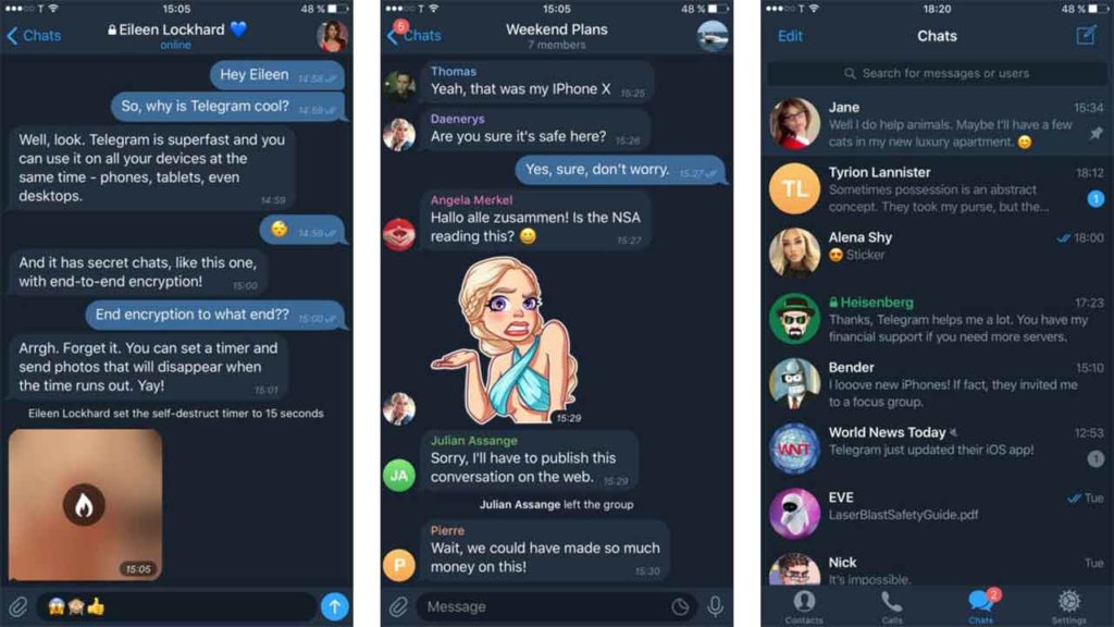 Telegram X is a fast alternative official Telegram client