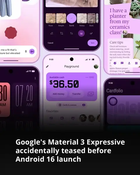 Google Material 3 Expressive teased before Android 16 launch