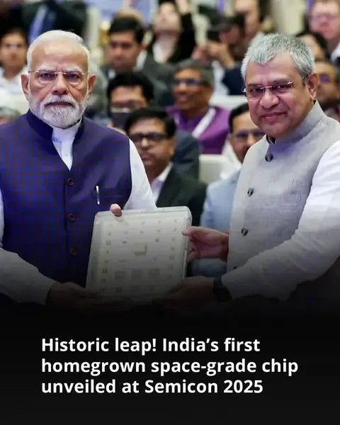 India's first homegrown space-grade chip unveiled at Semicon 2025