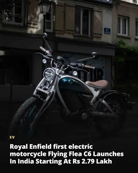 Royal Enfield Flying Flea C6 electric motorcycle launches in India