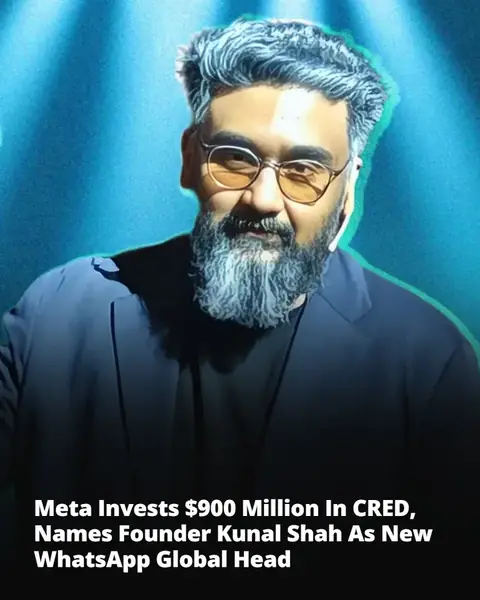 Meta invests $900 million in CRED, names Kunal Shah WhatsApp global head